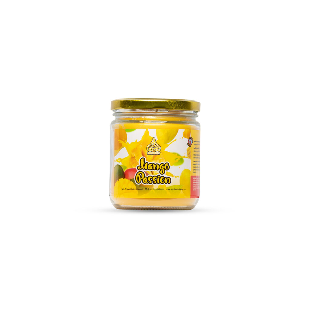 Mango Passion candle, one of the fruity Smoke Out Candles scents